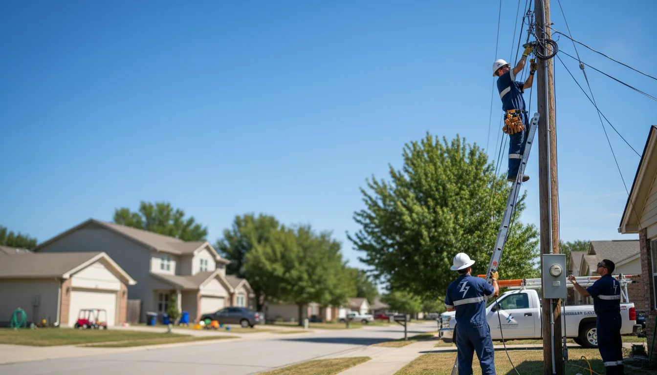 Residential electrician providing installation services in Bricelyn, MN